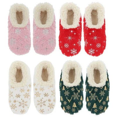 SNOOZIES! Snoozies kultige Winter Hausschuhe kuschelig Sherpa Fleece mehrere Farben