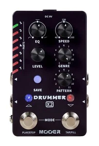 MOOER Drummer X2 - Stereo Drum Machine Pedal - Picture 1 of 5