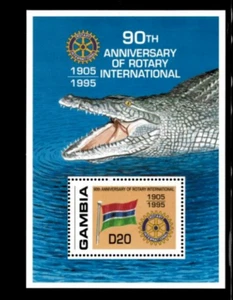 VINTAGE CLASSICS - Gambia 1995- Rotary - Souvenir Stamp sheet- Scott 1638- MNH - Imagen 1 de 1