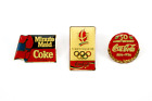 Pinback vintage Coca-Cola 50th Anniversary, Albertville 92, Minute Maid Pinback