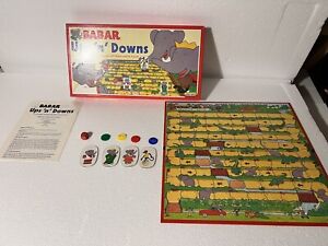 Vintage BABAR Ups 'n' Downs Board Game by Spear's Games c1990