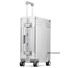 New Aluminum Travel Suitcase Hard Trolly Case Aluminium Luggage 20"24"26"29"