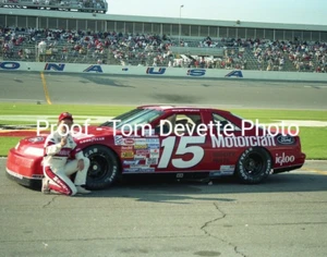 8X10 PHOTO #2526-24; FEB 1991, MORGAN SHEPHERD, DAYTONA ,NASCAR, MOTOTCRAFT - Picture 1 of 1