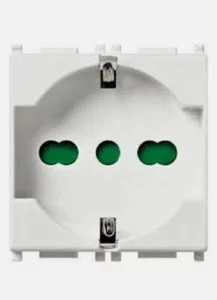 VIMAR PRESA SCHUKO PLANA 2P+T 16A 250V COMPATIBILE CON 14210 UNEL UNIVERSALE - Foto 1 di 5