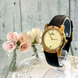FENDI Watch 860G Gold Men's 1P Rare Used From Japan Check description - Picture 1 of 4