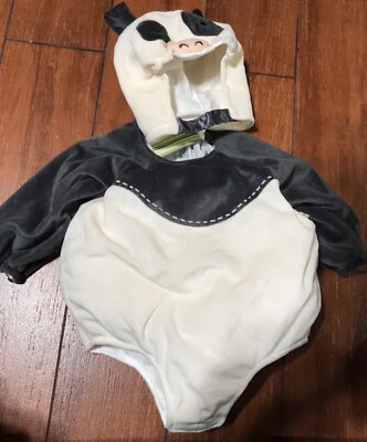 Nuevo con etiquetas Disfraz de Halloween para bebé PANDA estilo bebé 6-12 meses gris Foto 1 de 2