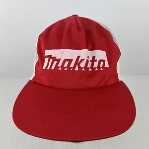Vintage Makita Tools Snapback Hat Red/White - Picture 1 of 6