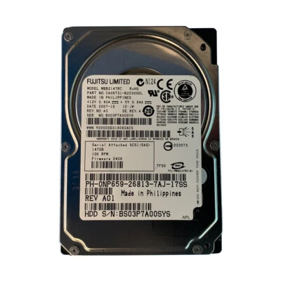 Dell NP659 147GB SAS 10K 2.5" Drive MBB2147RC CA06731-B20300DL - Image 1 of 2