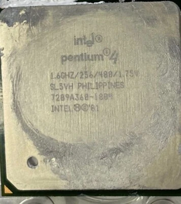 CPU Intel Pentium IV 1,6GHz socket 478/mPGA478B SL5VH RK80531PC025G0K usata - Immagine 1 di 2
