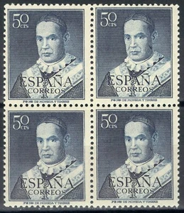 ESPAÑA - AÑO 1951 - EDIFIL 1102** - SAN ANTONIO MARÍA CLARET - BLOQUE DE 4 - Imagen 1 de 2