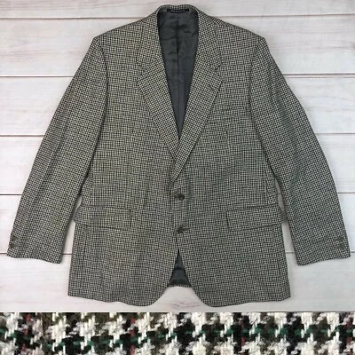 Abrigo Blazer Chaqueta Aquascutum London 46R Pata de Gallo Tweed A Medida Deportivo Foto 1 de 4