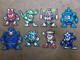 Mega Man 3 Bosses Perler Set NES Boss 