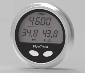 Flowtrecs Inox Boot Kraftstoffverbrauchsmesser Benzin Durchflussmesser GPS - Bild 1 von 5