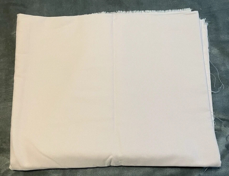 Very Light Pink Solid Fabric 4 Yards X 59 Inches Wide Cotton Blend Fabric - Image 1 of 3