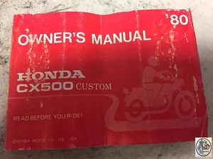 1980 HONDA CX500 CUSTOM OWNER'S MANUAL - Picture 1 of 1