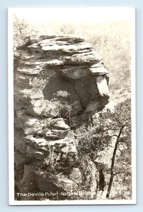 c.1950 RPPC Devil's Pulpit Natural Bridge State Park Slade KY Rock Formation - Picture 1 of 2