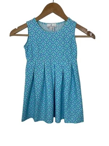 Jude Connally Girls Fit & Flare Rachel Dress Sleeveless Geometric Blue Size 5 - Picture 1 of 5