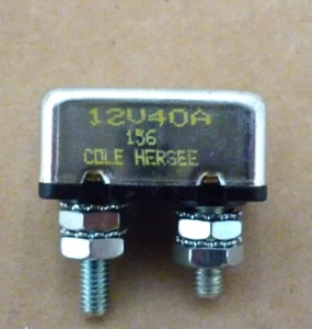 Cole Hersee Circuit Breaker 12V, 40A - Picture 1 of 6