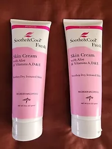 LOT OF 2 MEDLINE Soothe & Cool Fresh Skin Cream Moisture Aloe Vitamin A D &E 8oz - Picture 1 of 2