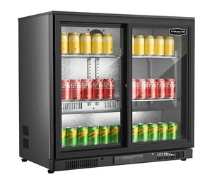 SLIDING DOOR BEER FRIDGE DOOR COOLER UNDERCOUNTER BAR PUB MAN CAVE £499! - Picture 1 of 2