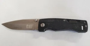 CAT Caterpillar Pocket Knife G10 Liner Lock Plain Edge Blade Model 980000 - Picture 1 of 3