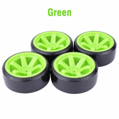 4x Hard Pattern Tyre Drift Tires Wheels 12mm Hex for HPI HSP 1:10 RC Racing Car - Image 1 of 4