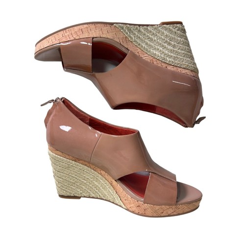 NIKE Espadrilla zeppa Cole Haan punta aperta in pelle talpa taglia 9 5