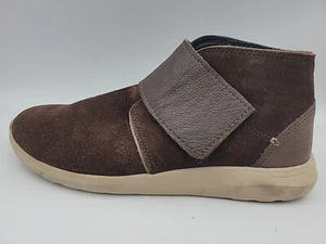 Crocs Kinsale Men's 8 Brown Suede Chukka Boots Triple Comfort Hook & Loop - Picture 1 of 9