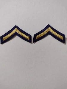 ARMY PRIVATE FIRST CLASS NON-COMBAT UNIT CHEVRONS 1948-1951 PAIR (2) :KY23-21 - Picture 1 of 2