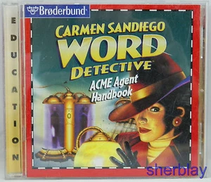 Broderbund Carmen Sandiego Word Detective ACME Agent Handbook Windows / Mac 1997 - Picture 1 of 2