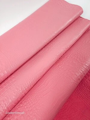 Pink Icing Croco Alligator Leather Embossed Texture Amazing Relief OZ 2018 V2 - Image 1 of 3