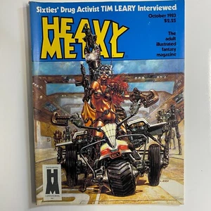 Rivista fumetti heavy metal ottobre 1983 intervista a Tim Leary - Foto 1 di 2