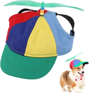 Cappello per Cani, Cappello Da Baseball per Cani Con Elica, Regolabile Con Cappe - Foto 1 di 12