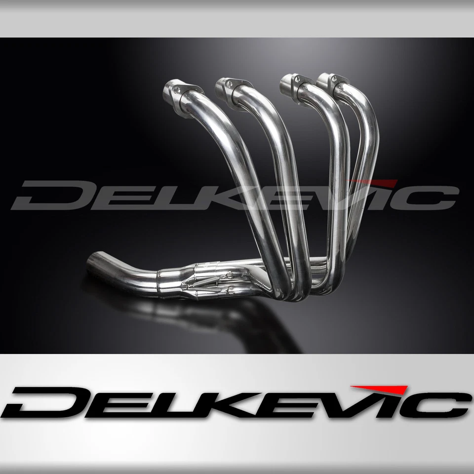 Kawasaki KZ1000 A1-A2 1977-1978 Delkevic Stainless 4-1 Exhaust Headers Downpipes - Image 1 of 4