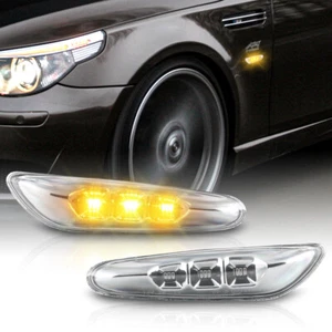 2x LED Seitenblinker Klarglas Blinker für BMW E46 E90 E91 E60 E61 E82 E87 *V2 - Afbeelding 1 van 8