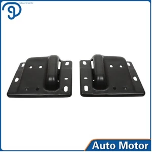 Front Outer Driver&Passenger Bumper Bracket Black For Dodge Ram 2500 2003-18 - Picture 1 of 16