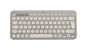 Logitech K380 wireless Tastatur in Sand mit Schweizer QWERTZ Layout - Bild 1 von 4