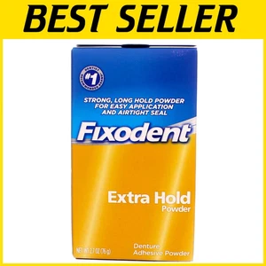 Pack of 6 Extra Hold Denture Adhesive Powder - 2.70 oz for Ultimate Comfort - Picture 1 of 9