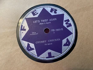 CHUBBY CHECKER : LET'S TWIST AGAIN / THE TWIST. Brazil 78.rpm (1961) - Picture 1 of 8
