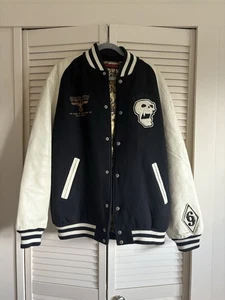 Vintage M.W.O.B.H.M (Mortal Warrior of Brute Heavy Metallions) Varsity Jacket - Picture 1 of 7