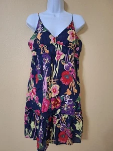 American Eagle Outfitters Dress Y2K Floral Babydoll SZ 16 Girls Spaghetti Strap - Picture 1 of 12