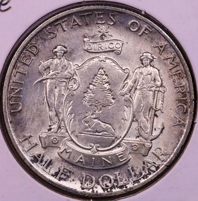 1920-P Maine Commemorative Half Dollar BU ***RARE ORIGINAL COIN*** - Image 1 of 2