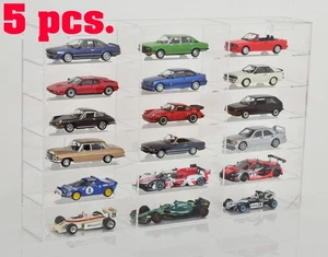 5x Jewel Cases Vitrine for 18 modelcars in 1:43 Size 45,5 x 8 x 30,5cm - Picture 1 of 6