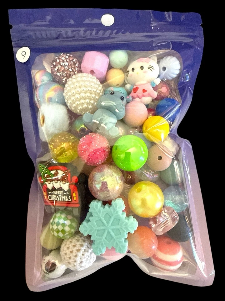 Lote de 55+ cuentas, focos y espaciadores para bolígrafos con cuentas Foto 1 de 1