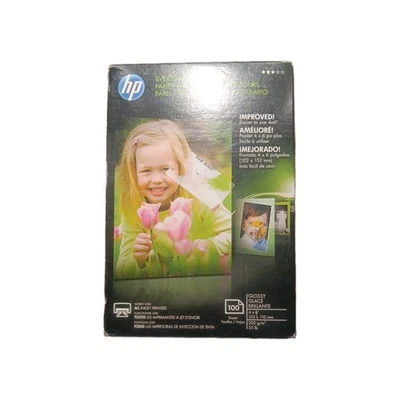 HP PHOTO CREATIONS Everyday Photo Paper 100 Sheets 4x6 Glossy Q5440A Sealed NEW - Image 1 of 2