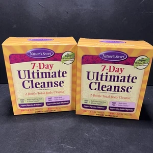 Natures Secret 7-DAY ULTIMATE CLEANSE 2-part Total Body Tablets 07/2026 2 Pack - Picture 1 of 5