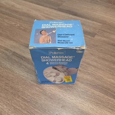 Vintage Pollenex Dial Massage Massaging Shower head 4 Settings New DM109 - Image 1 of 4
