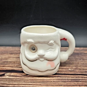 Winking Santa Ceramic Mug Lenticular Eye Vintage Christmas Japan - Picture 1 of 9