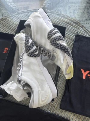 Brand New Adidas Y-3 Rehito WhiteYellow/Silver US Men's 10.5 - Image 1 of 4