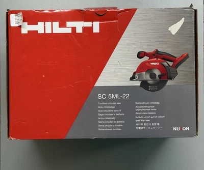 HILTI SC 5ML-22 Cordless Circular Saw for Metal – Tool Only New in Box * - Image 1 of 4